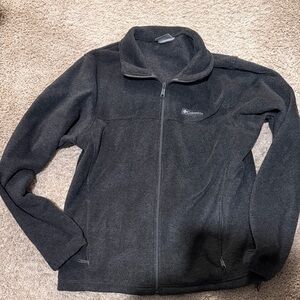 Columbia Charcoal Full-Zip Fleece Jacket